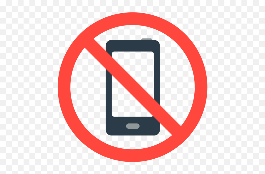 No Mobile Phones Emoji - No Phone Emoji,Phone Emoji Png