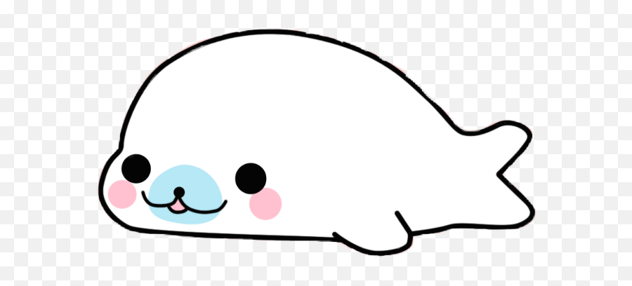 Art Norway - Cartoon Cute Kawaii Seal Emoji,Norway Emoji