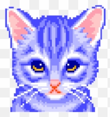Zazumilky123 On Scratch - Cat Pixel Gif Emoji,Scrunchy Face Emoji