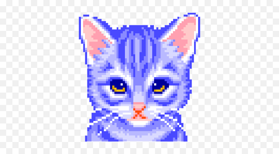 Zazumilky123 On Scratch - Cat Pixel Gif Emoji,Scrunchy Face Emoji