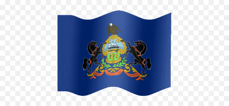 Top Pennsylvania Voter Stickers For - Waving Pennsylvania Flag Gif Emoji,Michigan Flag Emoji