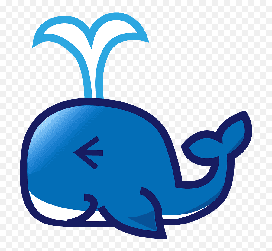 Spouting Whale Emoji Clipart - Emoticons Whales,Emoji Free Whale