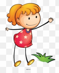 People Cartoon Flower Text For Kid - Clipart Emoji
