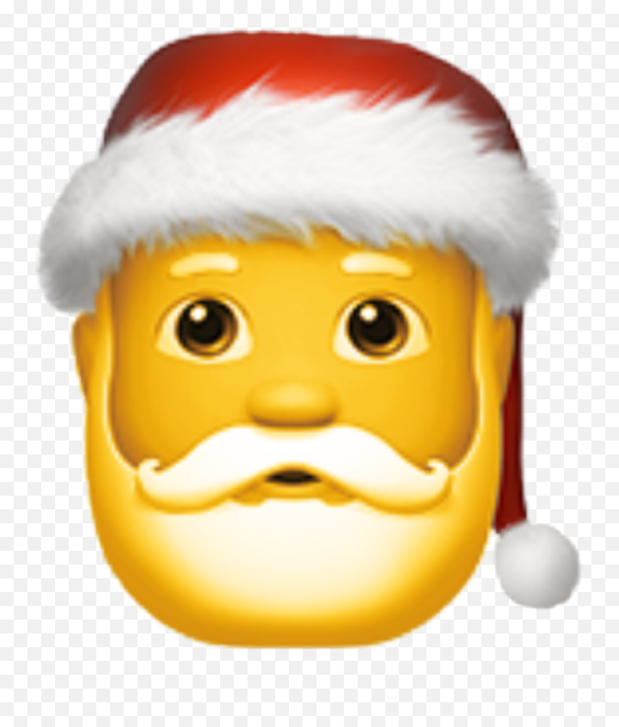 Santaclaus Emoji Iphone Sticker - Santa Claus Iphone Emoji,Emoji Cupcake