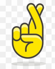 Crossed Fingers Emoji Clipart