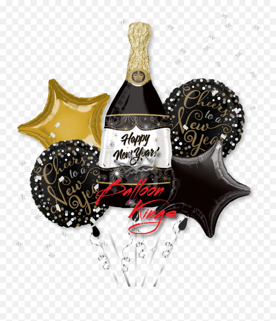 New Year Champagne Bottle Bouquet - New Year Sampagne Png Emoji,Champagne Bottle Emoji