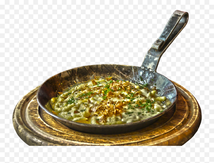 Noodle Dish Cheese Noodles Frying Pan - Spätzle Png Emoji,Frying Pan Emoji