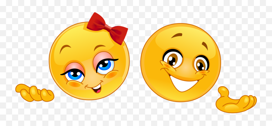 Girl And Boy Emoji Decal - Presenter Smiley,Boy Emoji