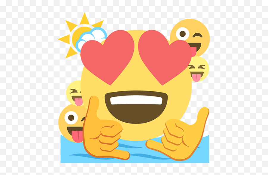 Emoji Collage - Heart Eyes Emoji Png,Emoji Collage