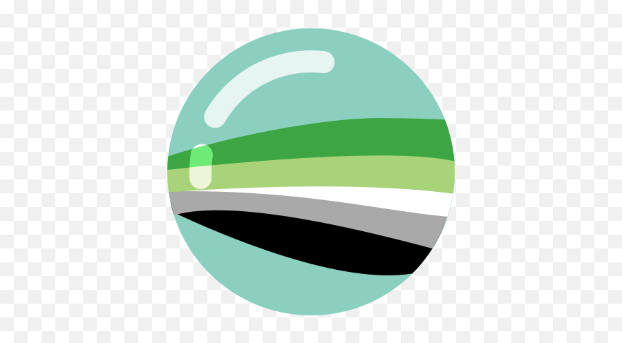 Genderqueer - Circle Emoji,Ace Flag Emoji