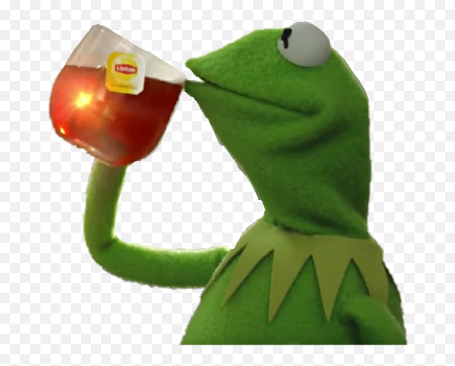 Kermit Kermitthefeog Tea Petty Sippintea - Funny Stickers For Snapchat Emoji,Sip Tea Emoji