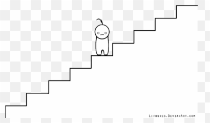 Stairs Transparent Black And White - Cartoon Falling Down Stairs Gif Emoji,Sup Emoji
