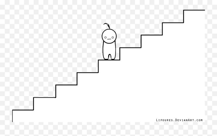 Stairs Transparent Black And White - Cartoon Falling Down Stairs Gif Emoji,Sup Emoji
