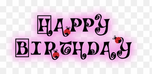Happy Birthday Ladybug Polka Dots Emoji