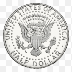 Kennedy Half Dollar - 50 Cent Dollar Coin Emoji,Ban Hammer Emoji