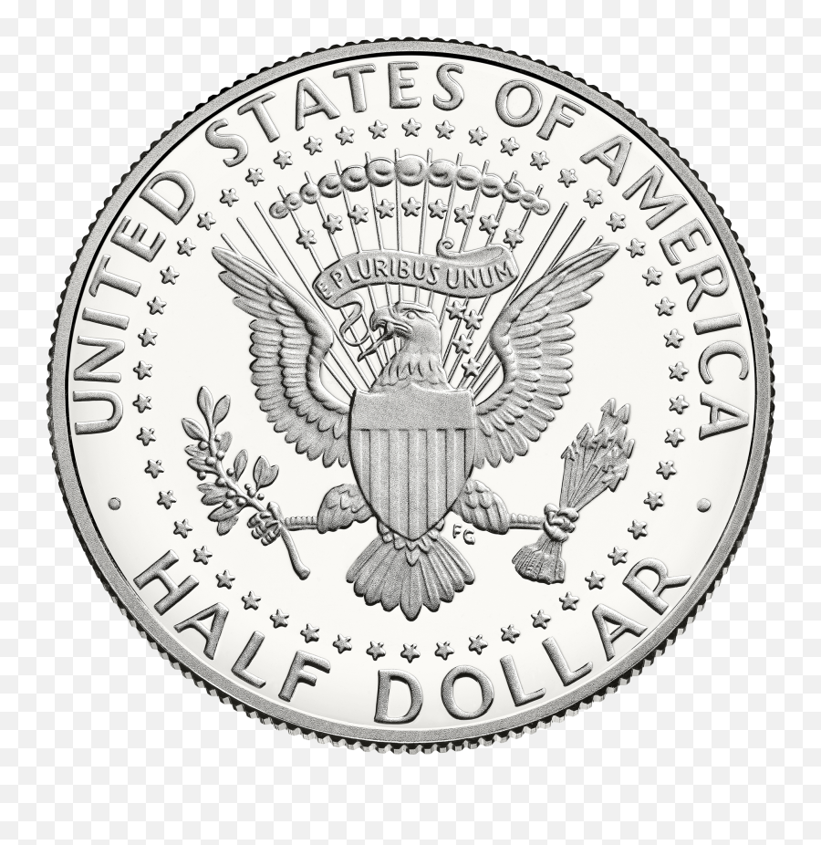 Kennedy Half Dollar - 50 Cent Dollar Coin Emoji,Ban Hammer Emoji