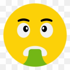 Sick Emoji Icon Of Flat Style - Quiet Clipart