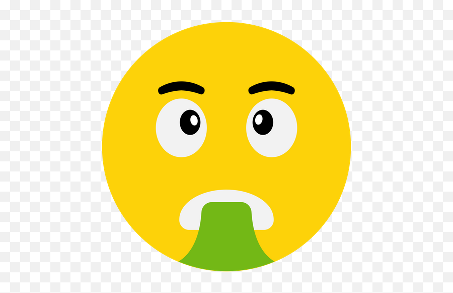 Sick Emoji Icon Of Flat Style - Quiet Clipart,Sick Face Emoji