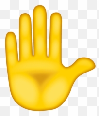 Raised Hand - Sign Emoji