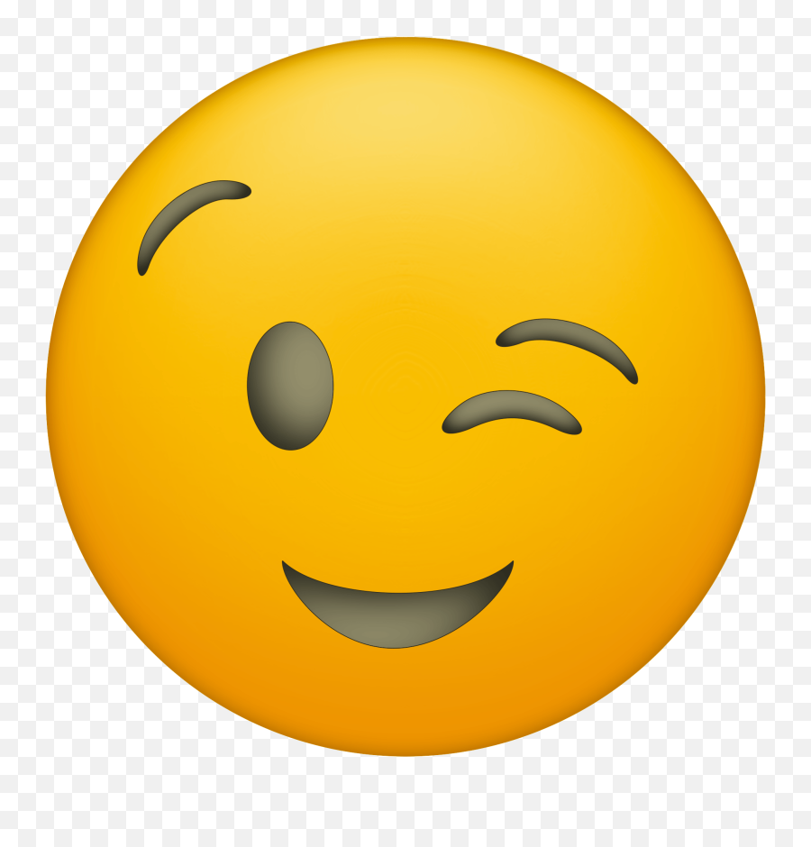 Click The Following Links To Print The Emoji Faces - Winky Face Emoji Png,Winky Face Emoji