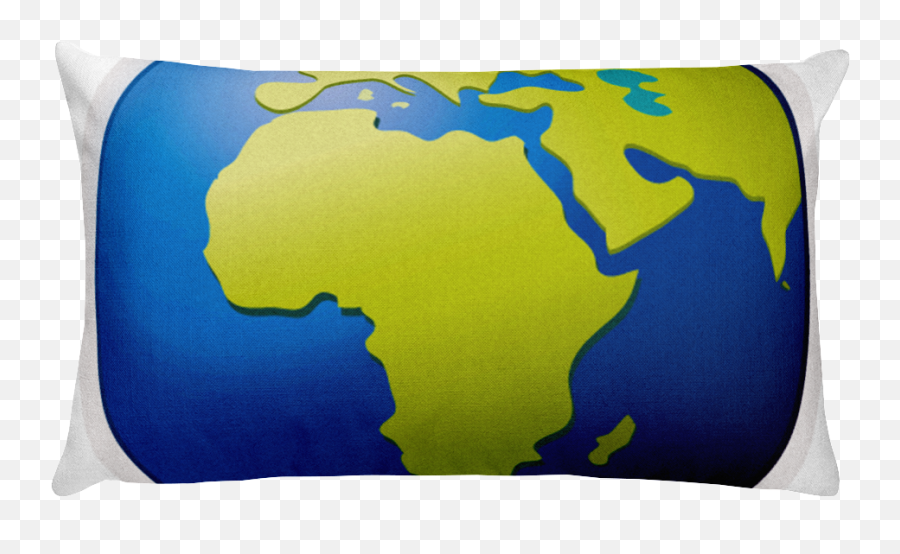 Download Hd Emoji Bed Pillow - World Sticker,Earth Emoji