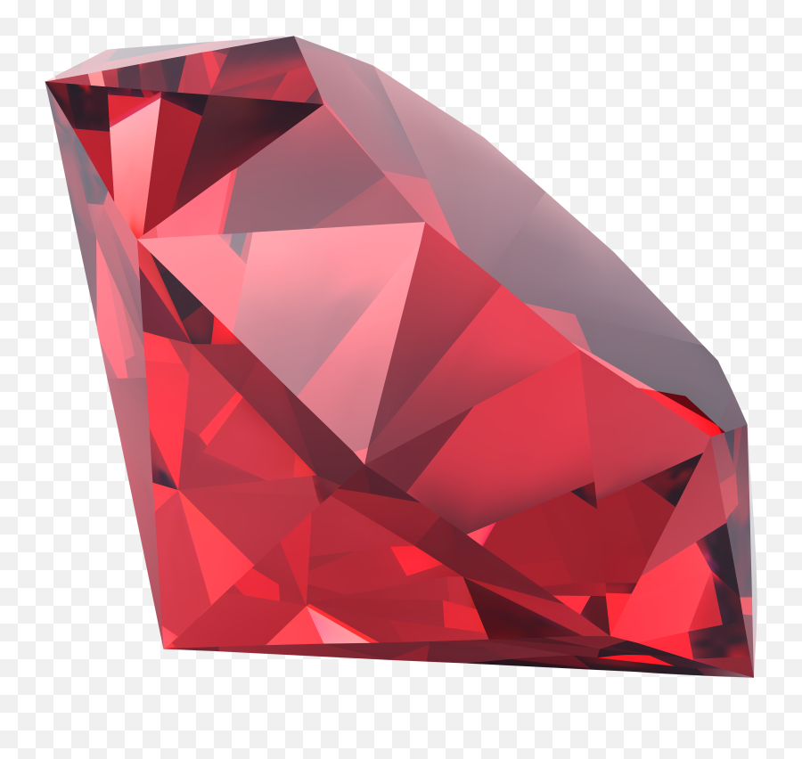 Ruby Diamond Clipart - Red Diamond Transparent Background Emoji,Ruby Emoji