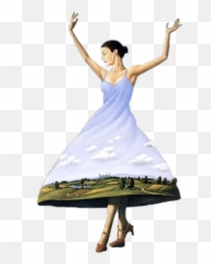 lady woman dancing - Sticker by Iu0027am Leeanne Rafal Olbinski Emoji