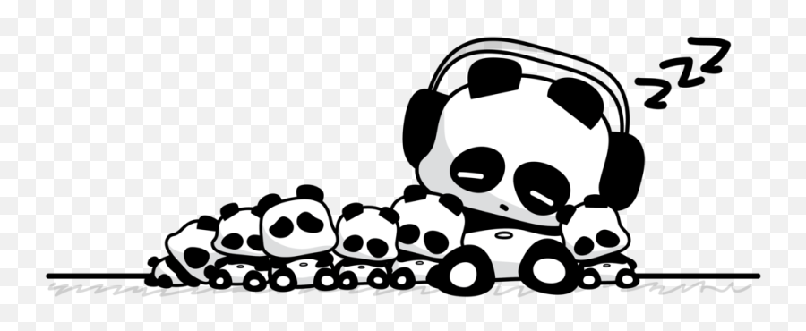 Snoopy Sleeping Png - A Bunch Of Sleeping Panda Sleeping Panda Cartoon Png Emoji,Zzz Emoji Png