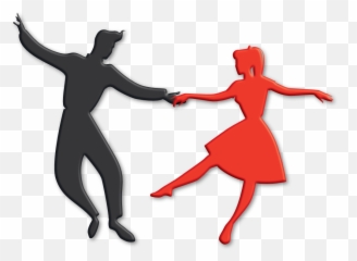 1950s Dance Party Royalty - Dancing Silhouette Emoji