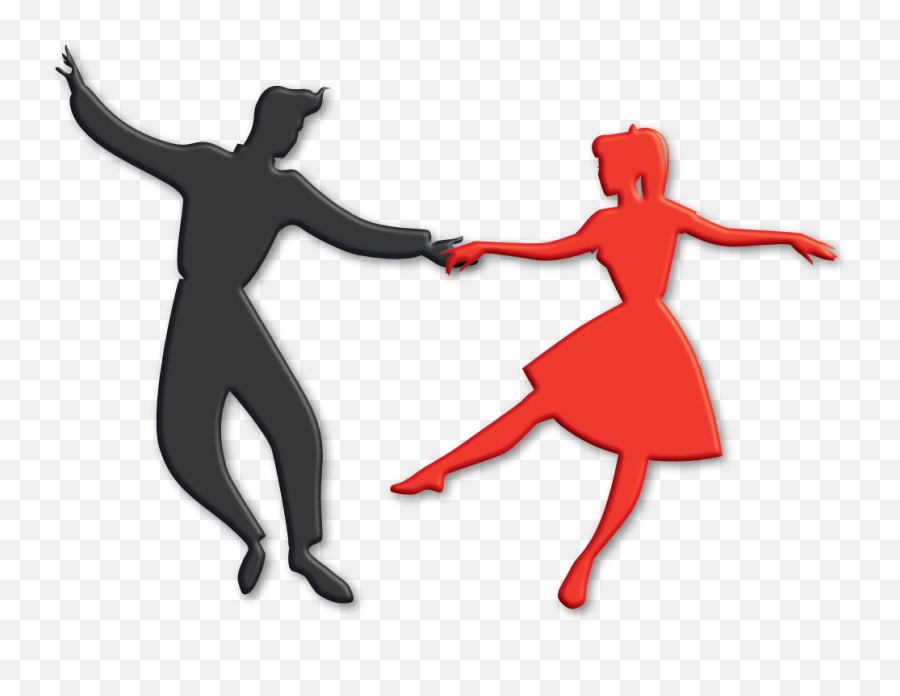 1950s Dance Party Royalty - Dancing 1950s Silhouette Emoji,Dance Party Emoticon