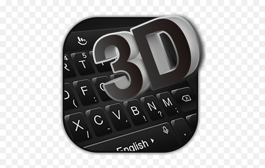 Download 3d Simple Business Black Keyboard Theme Android Apk - Number Emoji,3d Animated Emoji For Android
