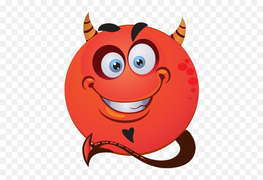 Devil Emoji Decal - Emoji De Diablo Babeando,Devil Face Emoji
