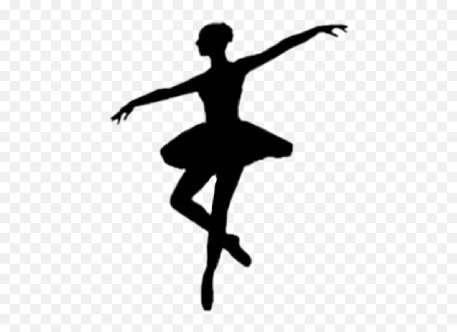 Ballet Ballerina Girl Sticker - Ballet Dancer Silhouette Transparent Background Emoji,Ballerina Emoji