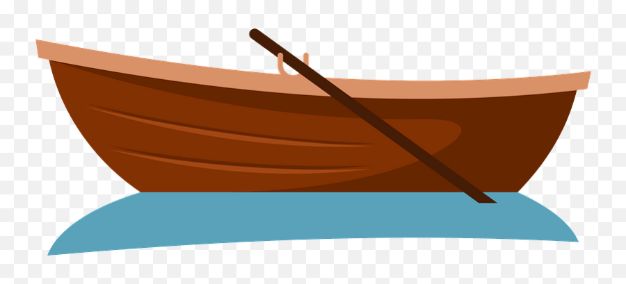 Wooden Row Boat Clipart - Barco De Madeira Desenho Png Emoji,Rowboat Emoji