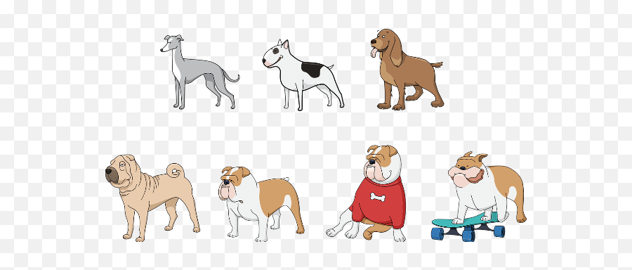 Set Of Dogs Stickers - Printable Dog Sticker Emoji,Boxer Dog Emoji