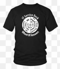 It Service Desk Wheel Of Answer Shirt - Class 2020 Shirts Funny Emoji