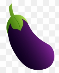 Png Eggplant Emoji Transparent Clipart Free Download -