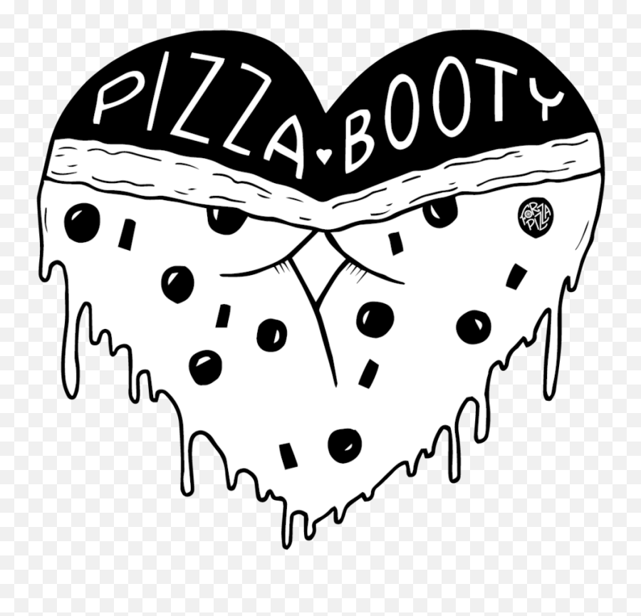 Pizza Booty Sticker Forza Pizza - Clip Art Emoji,Pineapple Pizza Emoji