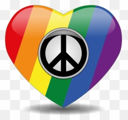 Symbols Of Peace And Love Png - Simbolo De Paz Gay Emoji