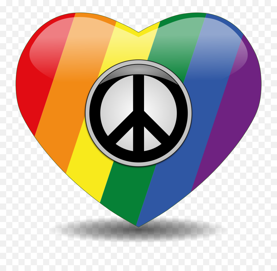 Symbols Of Peace And Love Png - Simbolo De Paz Gay Emoji,Emoji Peace Symbol