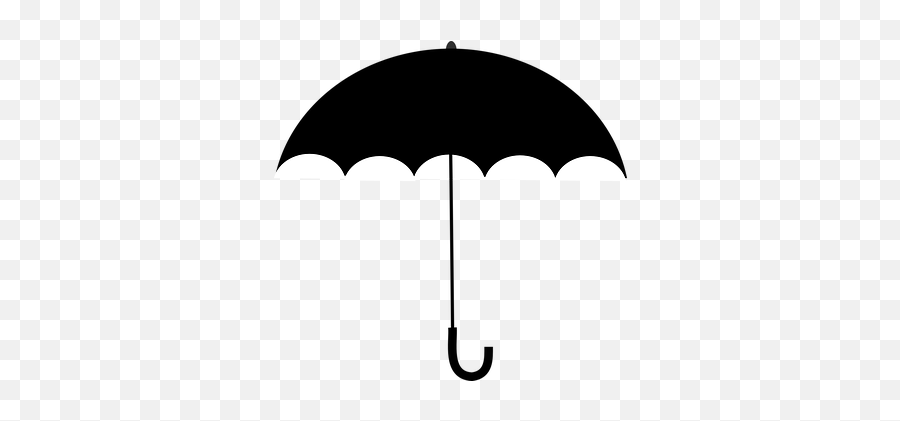Free Umbrellas Rain Vectors - Umbrella Silhouette Emoji,Umbrella Emoticon