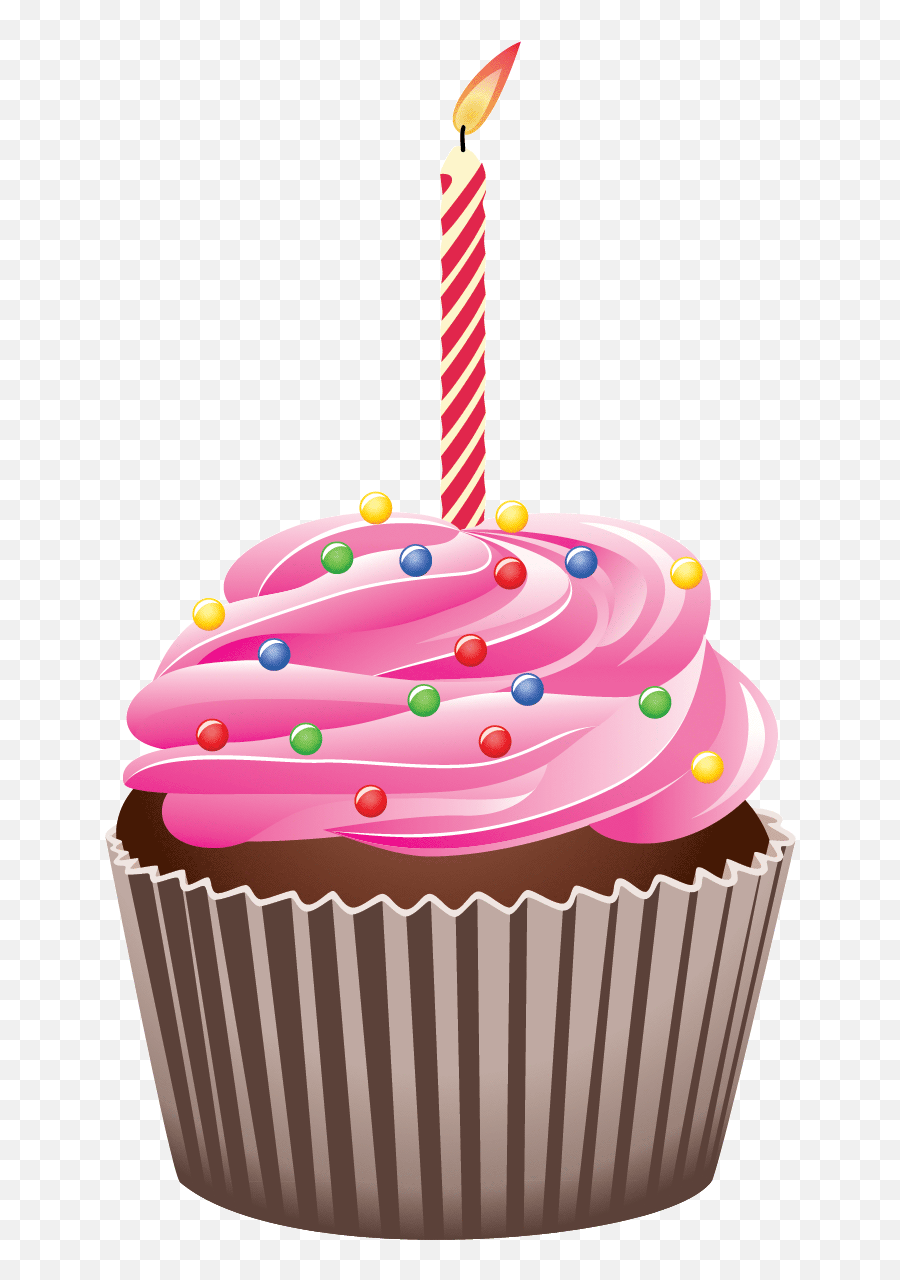 7886 Cupcake Free Clipart - Birthday Cupcake Vector Png Emoji,Frosting Emoji