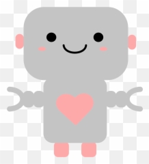 Kawaii Robot Vector Clipart Image - Transparent Background Cute Robots Clipart Emoji,100 Emoji