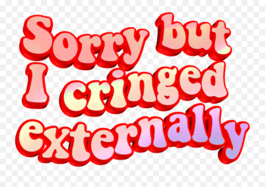 Freetoedit Cringe Text Red Overlay - Clip Art Emoji,Cringe Emoji Text