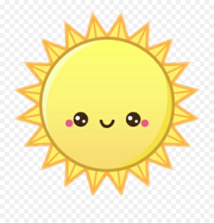 Sun Sticker Png - Kawaii Sun Emoji,1001 Stars Emoji