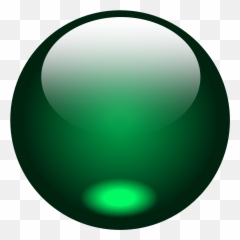 Green Glass Marble Glossy Shiny - Ball Png Emoji