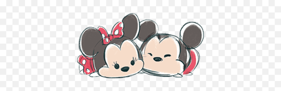 Cute Disney Wallpaper - Mickey Mouse Tsum Tsum Drawing Emoji,Minnie Mouse Emoji For Iphone