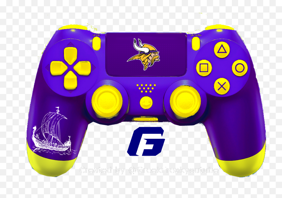 Check Out All My Nfl Ps4 Controller Concept Minnesota - Ps4 Controller Nfl Emoji,Game Controller Emoji