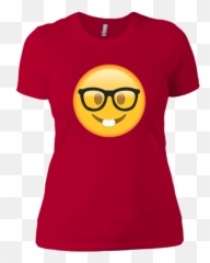 Nerd With Glasses Emoji Shirt Costume,Heavy Metal Emoji