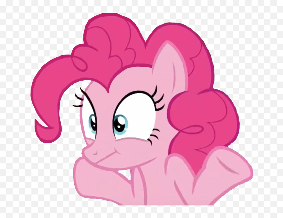 Transparent Shrugging Pinkie Pie With Improvements - Mlp Pinkie Pie Excited Emoji,Shrug Emoji Transparent